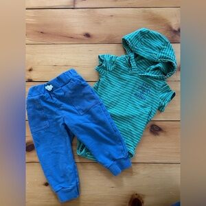 Baby boy 12 month outfit "best brother"